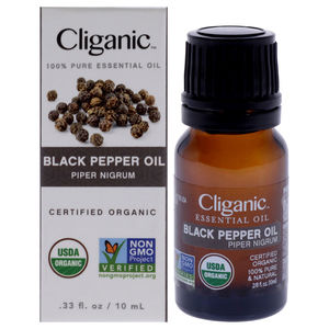 Organic Black Pepper by Cliganic for Unisex - 0.33 oz Oil